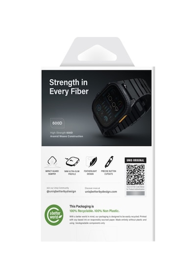 Apple Uyumlu Watch Ultra 3 49mm Kılıf Karbon Kasa Koruyucu Armaid Fiber Yüzey Premium Koruma Keva Verge