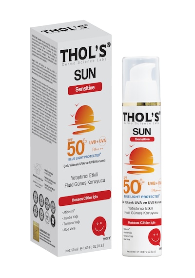 Thol's Sun Sensitive Fluid Yatıştırıcı Etkili Güneş Kremi SPF50+ 50 ML