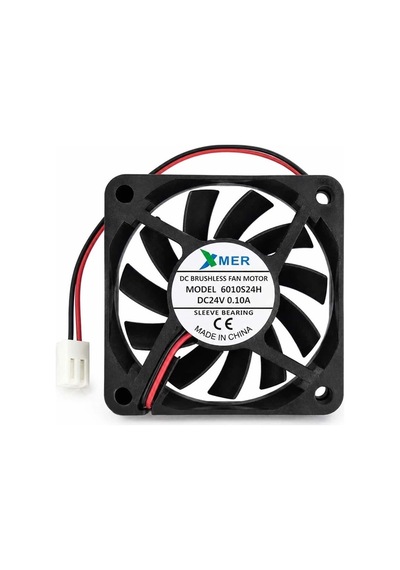 60x60x10mm 24v 2 Uçlu 0.10a 2p Xmer Fan