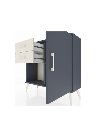 Arges Şifonyer Tek Raflı 2 Çekmeceli Tek Kapaklı 88x30x80 Antrasit-antrasit/aytaşı Antrasit/aytaşı Arges Şifonyer Tek Raflı 2 Çekmeceli Tek Kapaklı 88x30x80 Antrasit-antrasit/aytaşı Antrasit/aytaşı