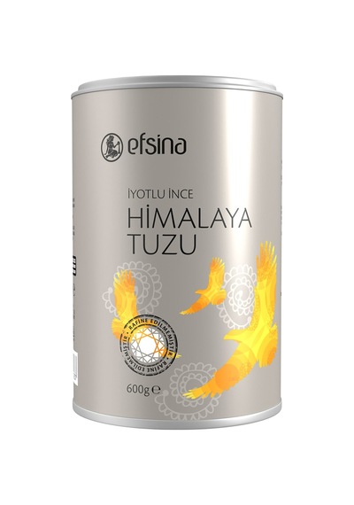 Efsina Himalaya Tuzu İnce Silindir Kutu 600 G - 3 Adet Tarı