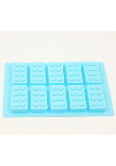 Silikon Lego Kek Kurabiye Çikolata Dondurma Kalıbı 10'lu