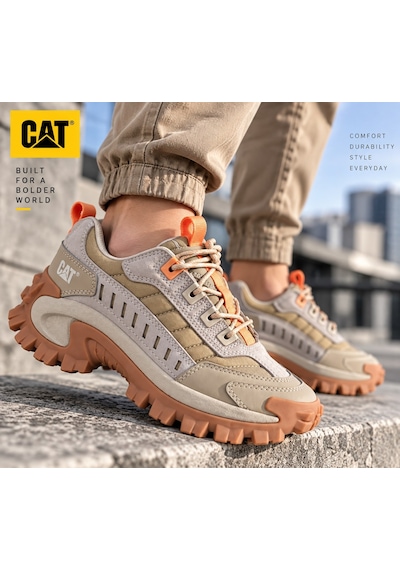Caterpillar Intruder 013g100955 Kadın Krem Süet Outdoor Günlük Spor Ayakkabı Krem Rengi
