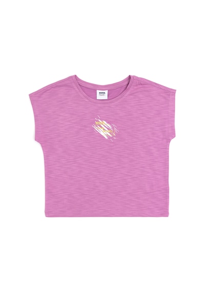U.S. Polo Assn. Kız Çocuk Menekşe Bisiklet Yaka Tişört 50284354-VR037