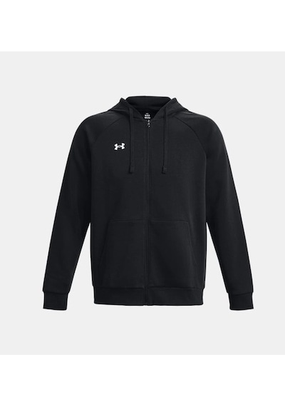 Under Armour Ua Rival Fleece Fz Hoodie Erkek Eşofman Üstü 1379767-001 Siyah