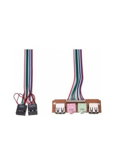 9 Pin Ön Panel Usb 2.0 3.5Mm Kulaklık Mikrofon Kablosu 4272P Bilg