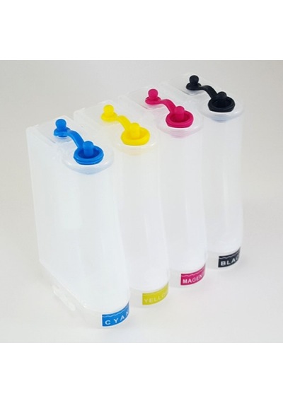 Bitmeyen Kartuş Şeffaf Mürekkep Besleme Tankı (4X100 ML)