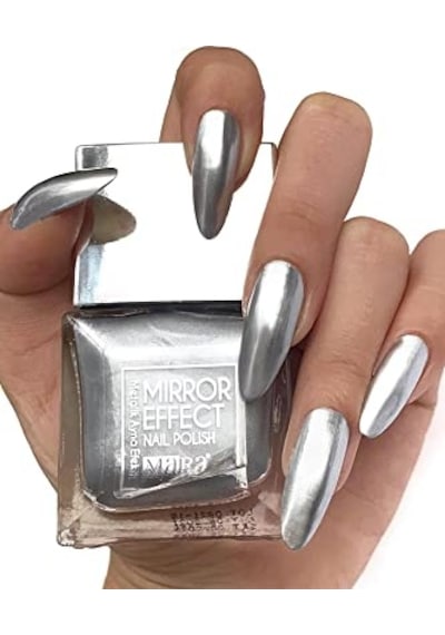 Metalik Ayna Efektli Oje Gümüş 15ml Diğer