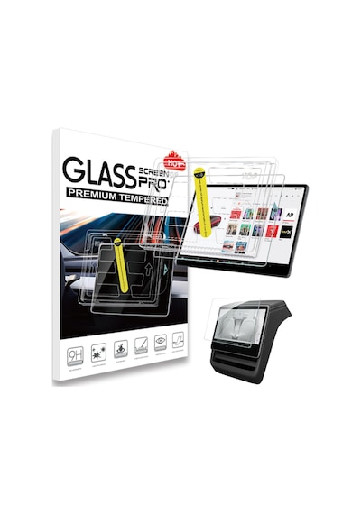 Red Lion Parts Tesla Juniper 15,4'' Blue Lıght Ekran Koruyucu Ar Oleofobik Uygulama Aparatlı Temperli Cam Ön+arka