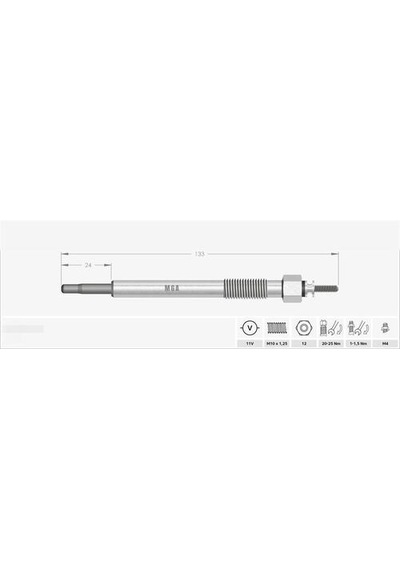 Mga 10083 Kızdırma Bujisi 11v Signum Vectra 3.0 Cdtı Avantime Espace Vel Satis 3.0 Dcı 1214028