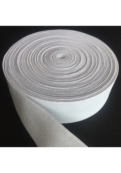 3 Cm Beyaz Enli Yassı Lastik 10 Metre Bel Paça Etek Lastiği