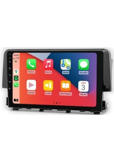 Honda Civic Fc5 2016-2020 8gb Ram 128gb Hafıza 8 Çekirdek Carplay Kamera Android Multimedya 9"