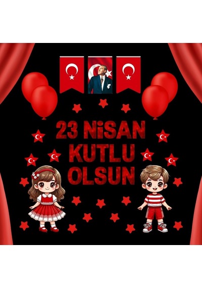 23 Nisan Kutlu Olsun Pano Süsü Genel
