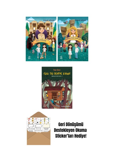 Efes Perileri Efsanevi Yerler Serisi 3 + Göbeklitepe Perileri Efsanevi Yerler Serisi 2 + Cilalı Taş Devri Ne Seyahat Eğlenceli Tarih Serisi 1