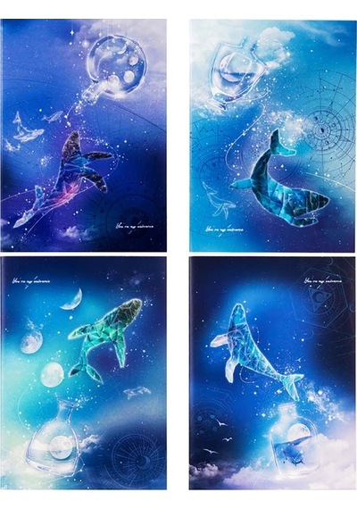 Deli Notebook B5 40yp Whale Dream Defter Qfb540