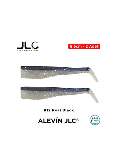 Jlc Alevin 8.5cm 5gr 12 Real Black Silikon Kuyruk 2 Adet