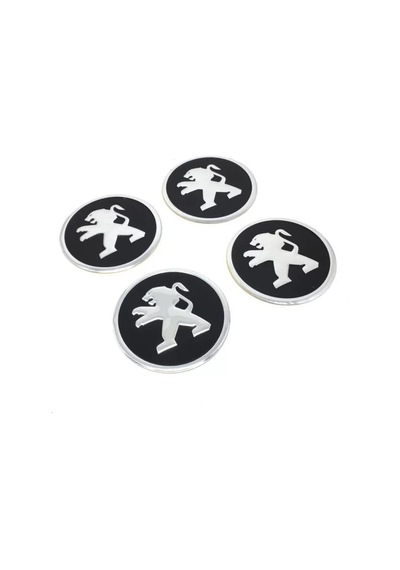 Peugeot Sticker Jant Göbeği Dörtlü Takım 58 Mm