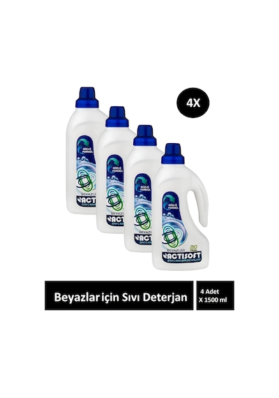 Beyazlar İçin Sıvı Çamaşır Deterjanı 1500ml X 4 Adet