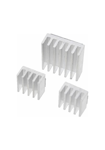 3 Adet Aluminyum Metal Soğutucu Blok Raspberry Pi Termal Etiket Gümüş Renk Radyatör Amfi Led En Standart