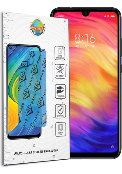 Xiaomi Redmi Note 7 Nano Ekran Koruyucu Kırılmaz Esnek Cam