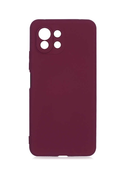 Noktaks - Mi 11 Lite Uyumlu - Kılıf İçi Kadife Koruyucu Mara Lansman Kapak - T17687 - Koyu Mor Koyu Mor