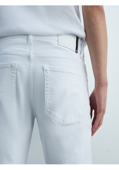 Ltb Sawyer P Orta Bel Jean Pantolon 010095185415942 100 Beyaz