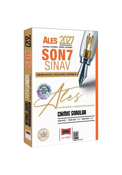 2027 Ales Sayısal - Sözel Yetenek Son 7 Sınav Tamamı Çözümlü Çıkmış Sorular