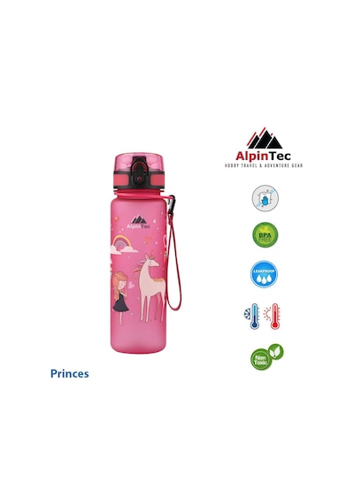 Alpintec Pembe Prenses Tritan Çocuk Suluk Matara 500 Ml Diğer