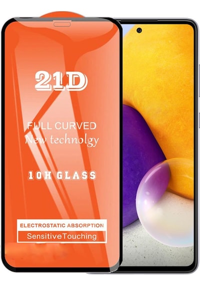 Samsung Uyumlu A72 Ekran Koruyucu 21d Kırılmaz Cam