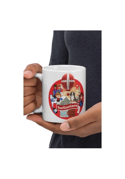 İsviçre Kupa Bardak 2 Adet Seyahat Hatıra Switzerland Mug