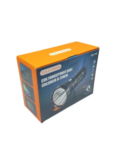 Gold Orion Or-t40 100w 5000 Lümen Led Şarjlı El Feneri Açık Gri