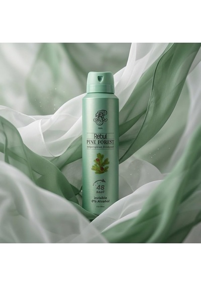 Rebul Pine Forest Erkek Sprey Deodorant 150 Ml - 48 Saat Etkili, Alkol, Tam Koruma