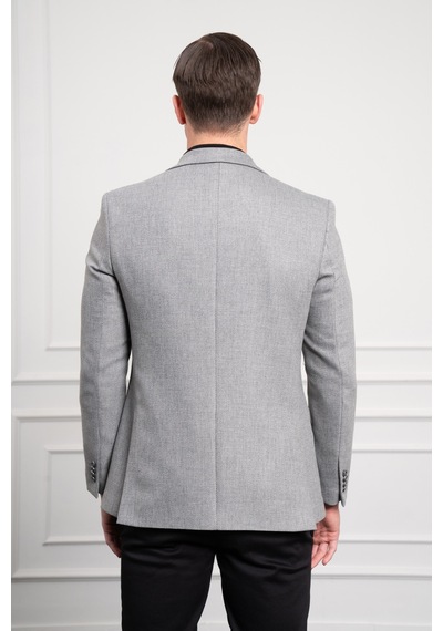 Morven Erkek Gri Yünlü Desenli Dynamic Fit Rahat Kesim Mono Yaka Ceket 25ks002007100 Gri Morven Erkek Gri Yünlü Desenli Dynamic Fit Rahat Kesim Mono Yaka Ceket 25ks002007100 Gri