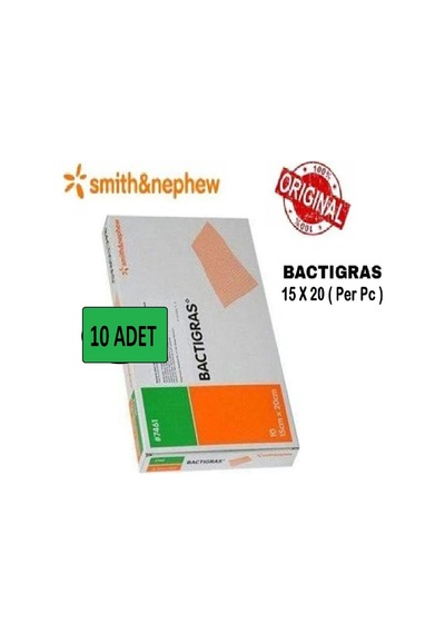 Bactigras Parafinli Antiseptik Tül Sargı Yara Bakım Örtüsü 15cm X 20cm 10 Adet 2027 Ref 7461