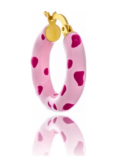 Cherry Donut Gümüş Küpe-360 Gold