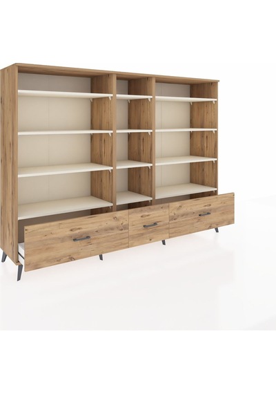 Hyperion Dolap 12 Raflı 3 Çekmeceli 220x44x163 Çam-aytaşı/çam Aytası/atlas Çam - Atlas Çam Hyperion Dolap 12 Raflı 3 Çekmeceli 220x44x163 Çam-aytaşı/çam Aytası/atlas Çam - Atlas Çam