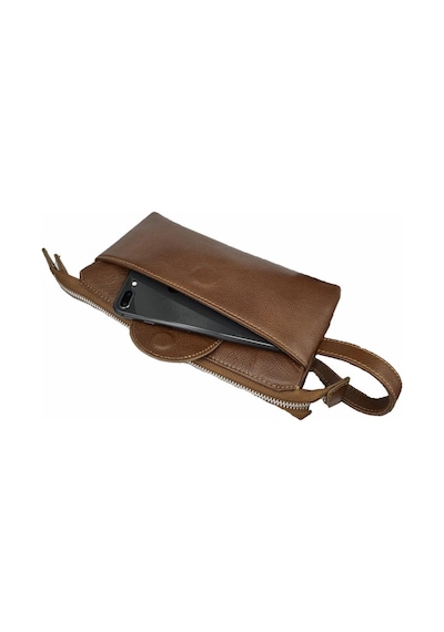 Çanta Yurdu Diga Hakiki Deri 3006 Dopp Kit El Çantası Taba Taba