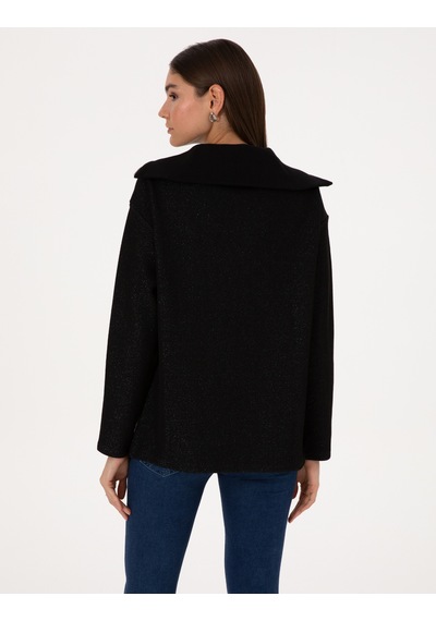 Pierre Cardin Kadın Siyah Sweatshirt 50309124-vr046 Siyah