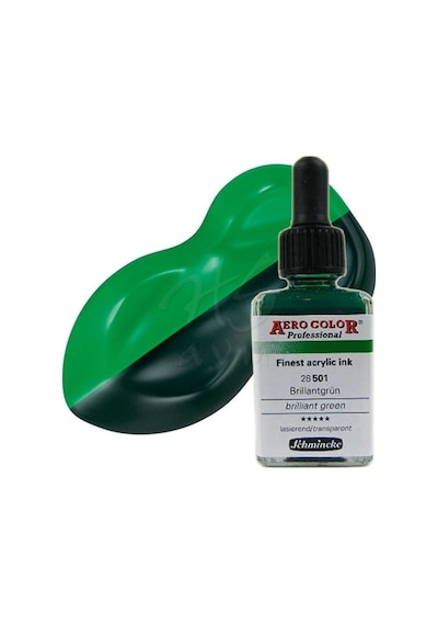 Schmincke Aero Color 28Ml No 501 Brilliant Green