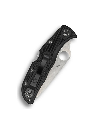 Spyderco Endela Thin Red Line Combinationedge Kamp Çakı Siyah