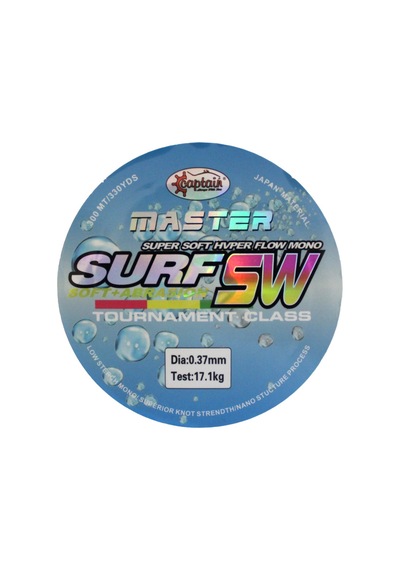 Captain Surf Master 300mt Monofilament Misina Multi Color 0.37