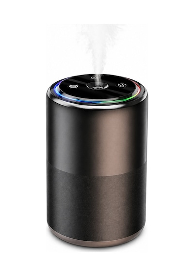 Exenar - Siyah - Rgb Otomatik Buharlı Araç Parfümü Aromalı Koku Difüzörü Şarjlı 1000mah Buharlı Hava Nemlendirme 1 Adet