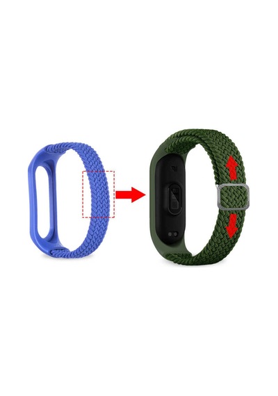 Xiaomi Mi Band 4 Mi Band 3 Kordon Tokalı Örgü Kordon