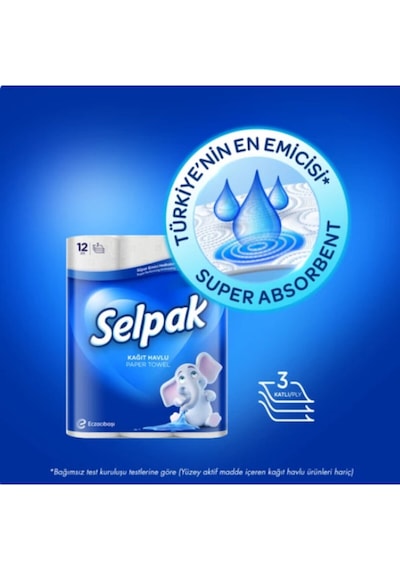 Selpak Kağıt Havlu 12'Li 2 Adet