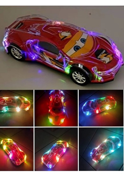 Cars Işıklı Müzikli Araba Şimşek Mcqueen Hareketli Pilli Oyuncak Çarp Dön 25 Cm