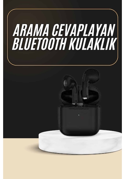 En Çok Tercih Edilen Bluetooth Kulaklık Mikrofonlu Silikonsuz Dokunmatik Kontrol -