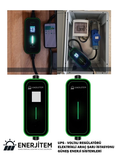 Enerjitem 7.4 Kw Elektrikli Araç Taşınabilir Şarj İstasyonu 220V