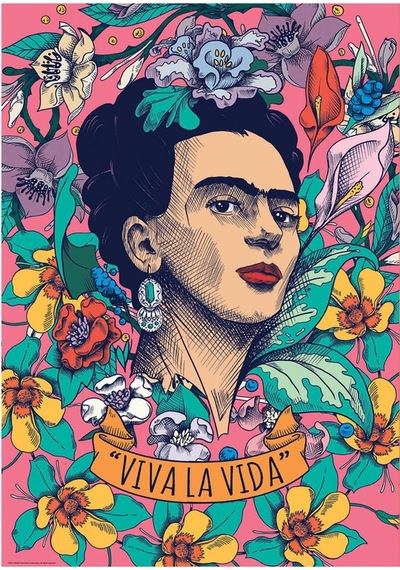 Educa Puzzle 500 Parça Yaşasın Hayat Frida Kahlo 19251