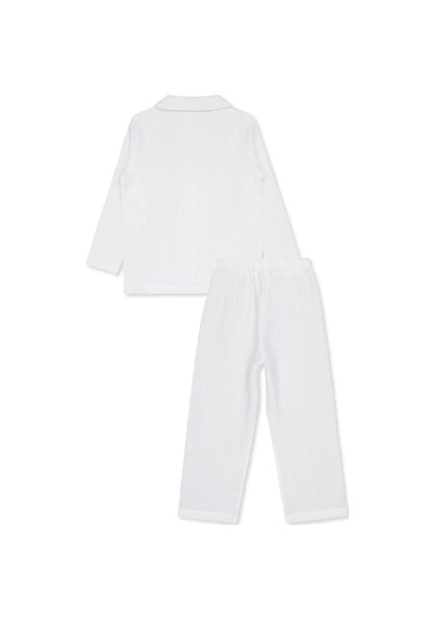 Civil Girls Düz 10-13 Yaş Pijama Takımı - Ekru