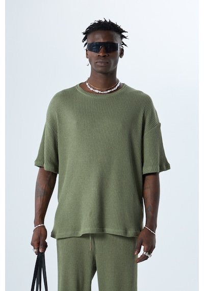 Basıc Oversize Takım Haki